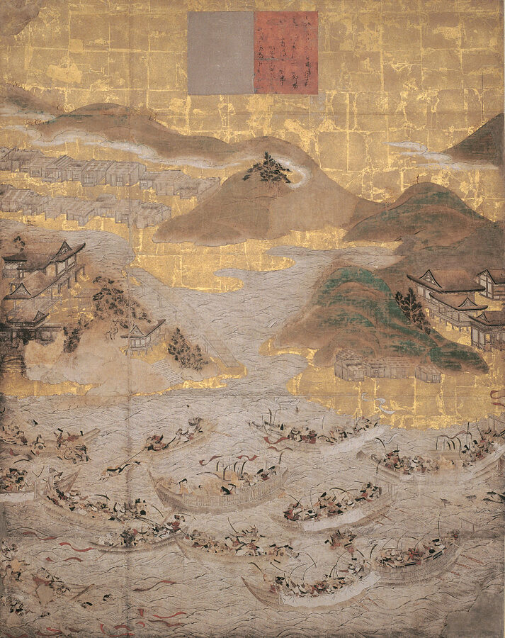 Painted portrait of Emperor Antoku at Akama Jingu