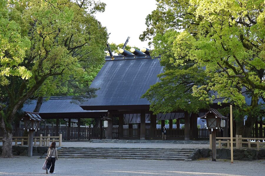 Haiden hall of Atsuta Shrine in Nagoya