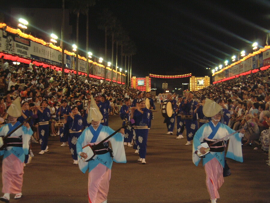 Awa Odori narimono musicians