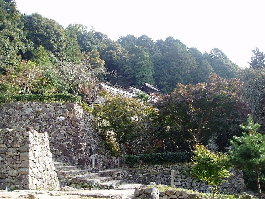 Hall at Sōken-ji temple in Ōmihachiman Shiga, the Buddhist temple Oda Nobunaga built inside the Azuchi Castle precinct, unique in Japanese castle history for having an integrated temple complex