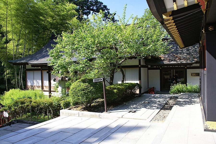 Zuihoden mausoleum of Date Masamune in Sendai Miyagi prefecture reconstructed 1979 after WWII bombing