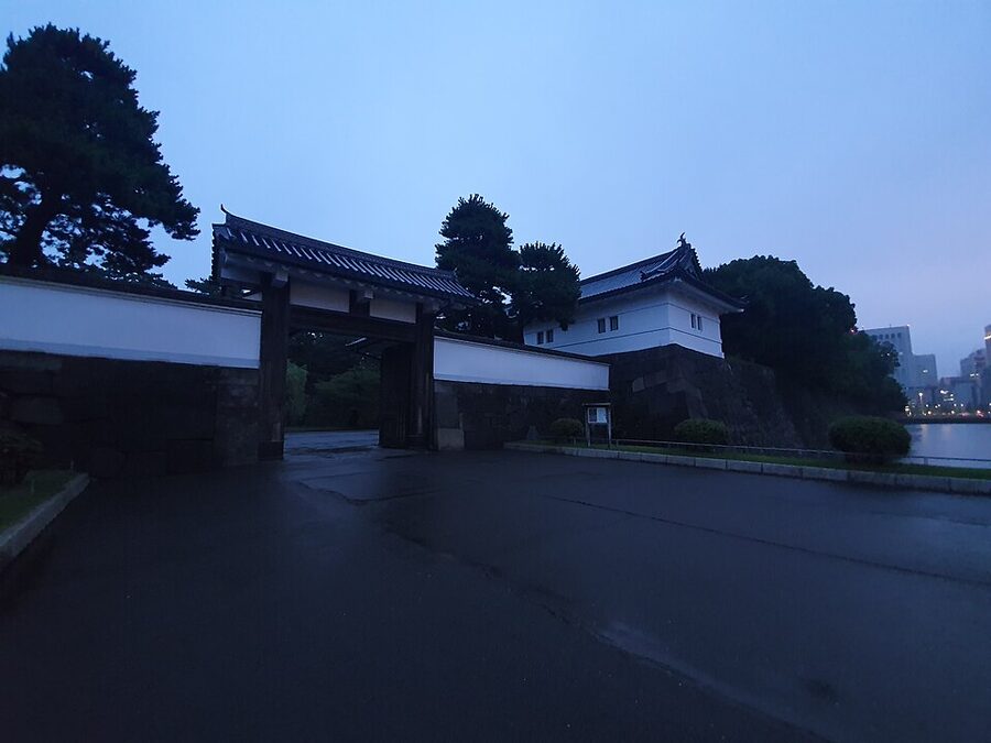 Sakurada-mon gate outer masugata courtyard of Edo Castle where Ii Naosuke was assassinated in 1860