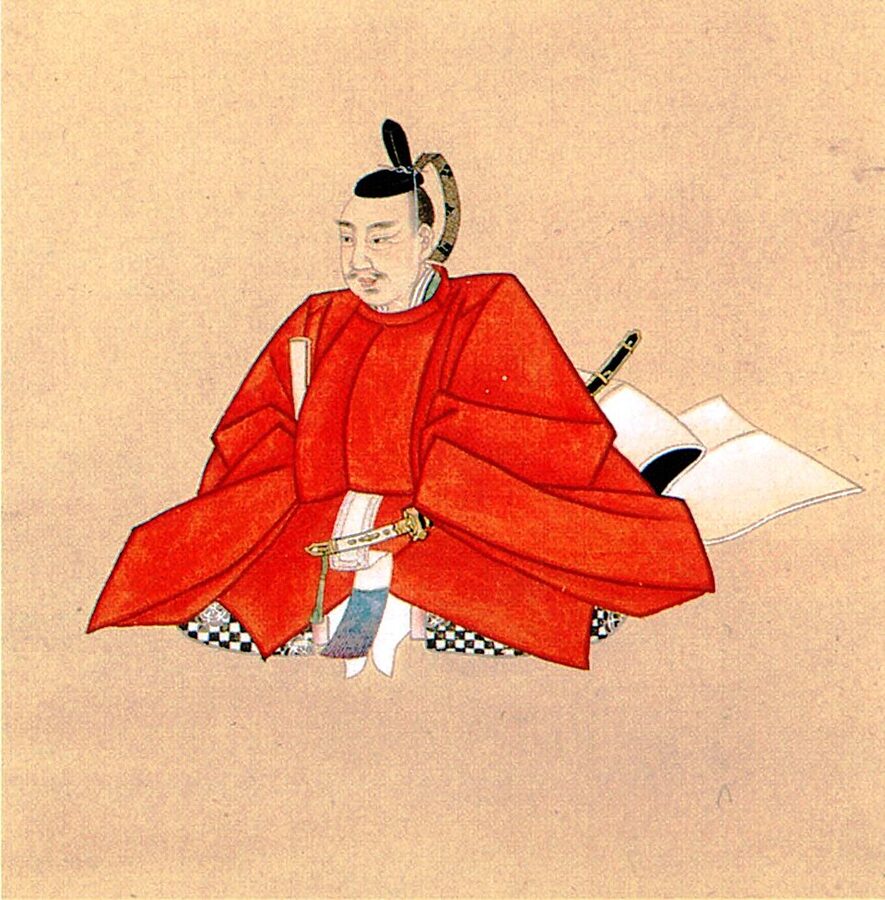 Portrait of the tea master and daimyo Furuta Oribe, Rikyus student and successor as Toyotomi tea adviser after the 1591 execution
