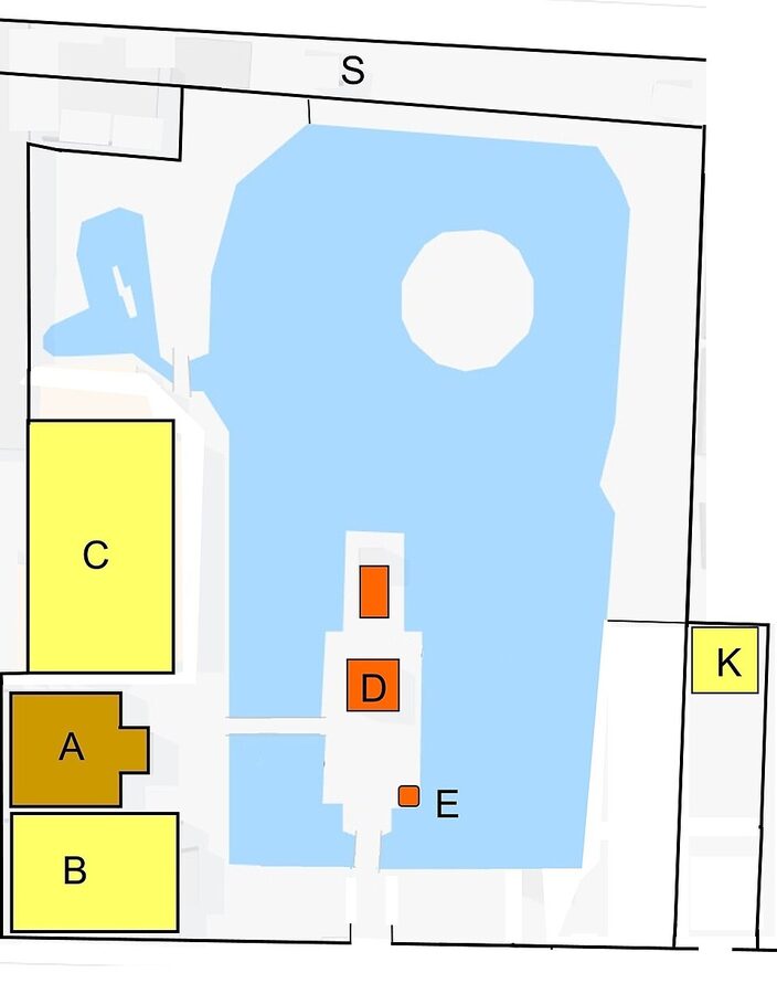 Pond and grounds of Shinsen-en garden in Nakagyō-ku Kyoto where the first Gion Goryō-e was held in 869 CE