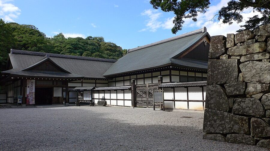 Hikone Castle Museum building which holds the Ii clan red armour and documentary collection