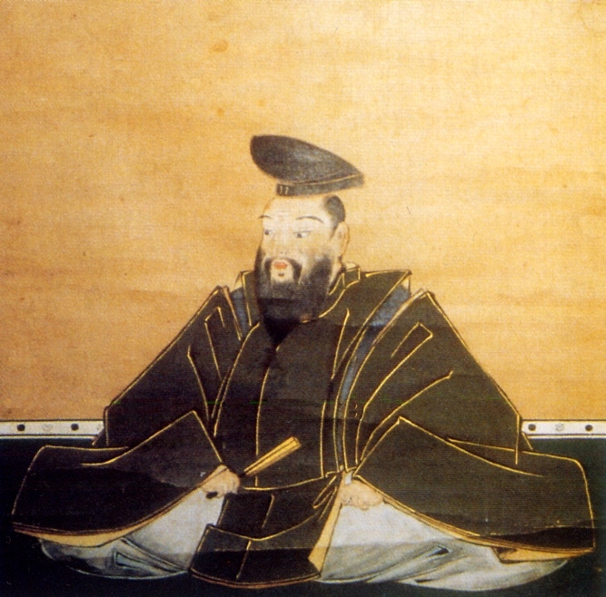 Portrait of Tsugaru Tamenobu the founding daimyo of Hirosaki Domain who broke from the Nambu clan in 1590 and sided with Tokugawa Ieyasu at Sekigahara 1600
