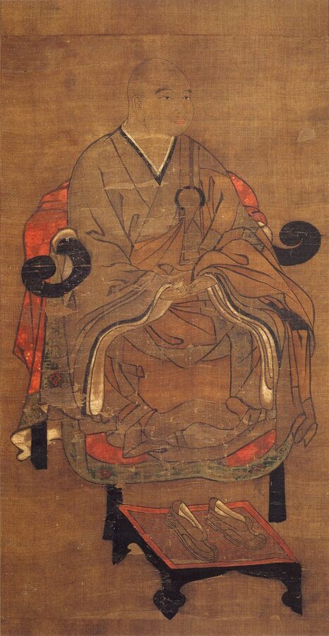 Portrait of Hojo Tokimune eighth shikken regent of the Kamakura shogunate during the Mongol invasions