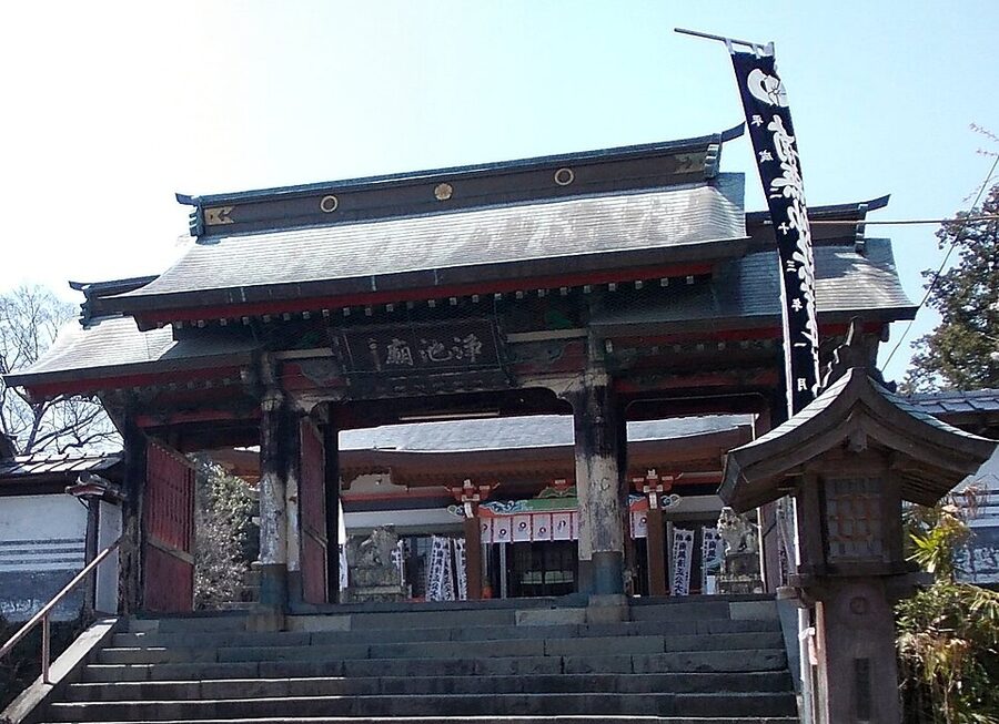 The Jochibyo mausoleum building at Honmyo ji Temple in Kumamoto where Kato Kiyomasa is buried