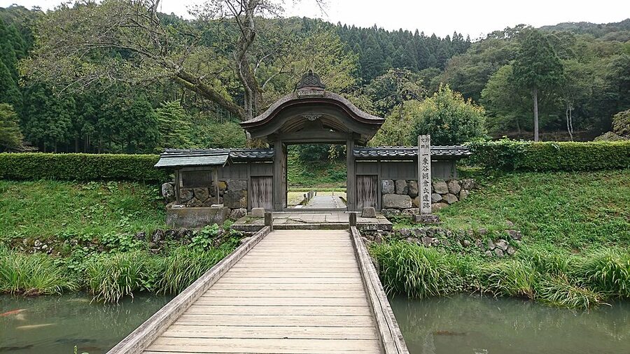 Reconstructed merchant and samurai residential street at the Ichijodani Asakura Ruins archaeological park
