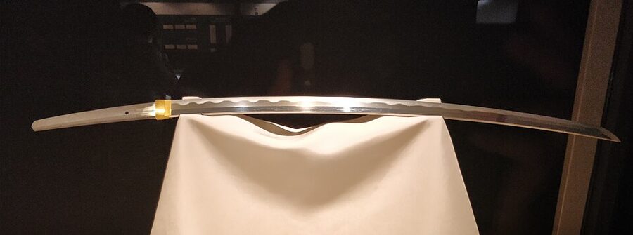 Ishida Masamune wakizashi short sword held at Tokyo National Museum given by Mitsunari to Yuki Hideyasu after 1599 seven-general escort