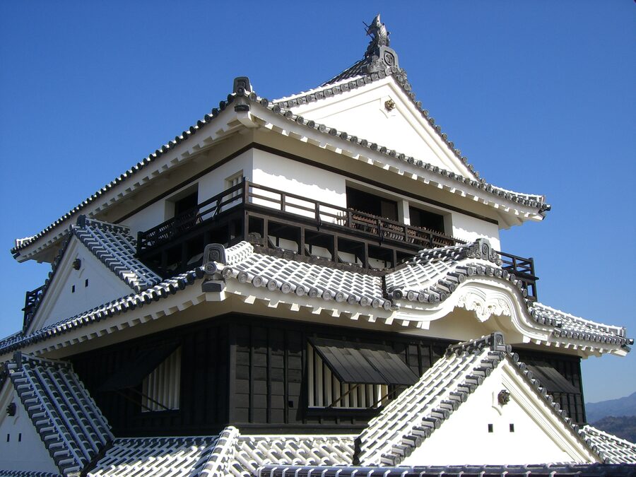 Iyo-Matsuyama Castle main tower the three storey keep rebuilt in 1854 as the last pre-Meiji tenshu in Japan