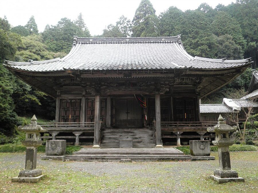 Main hall hondo of Kannon-ji temple in Maibara Shiga the traditional site of the three-cups-of-tea meeting between Hideyoshi and the young Mitsunari