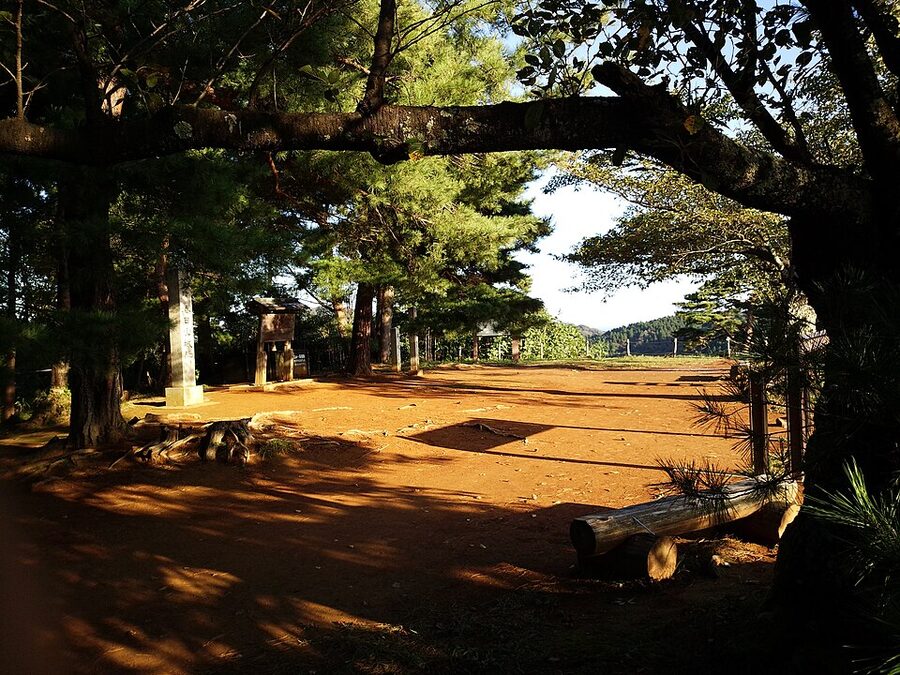 Honmaru main bailey ruins of Kasugayama Castle Jōetsu