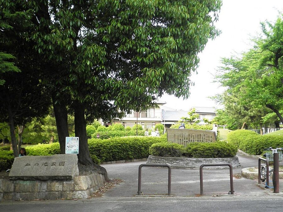 Chinoike pond of blood memorial park in Nagakute Aichi marking the main killing ground of the 1584 battle