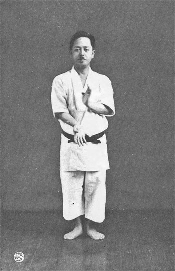 Mabuni Kenwa, Shito-ryu karate founder, in a 1938 photograph