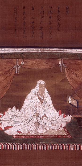 Momoyama-period portrait of Matsu later Hoshun-in wife of Maeda Toshiie preserved at Soji-ji temple, mother of their eleven children and Tokugawa hostage after Toshiies death