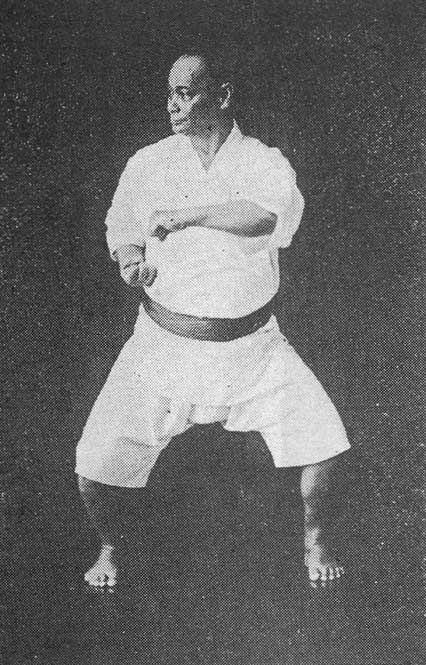 Motobu Choki demonstrating karate technique from his 1932 text