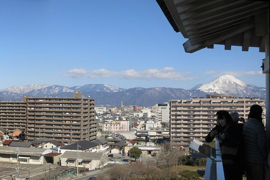 Mount Ibuki in Shiga prefecture the mountain range where Mitsunari hid for six days after Sekigahara before capture