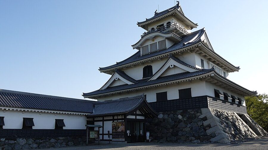 Modern reconstruction of Nagahama Castle built by Toyotomi Hideyoshi on Lake Biwa after the 1573 destruction of the Azai