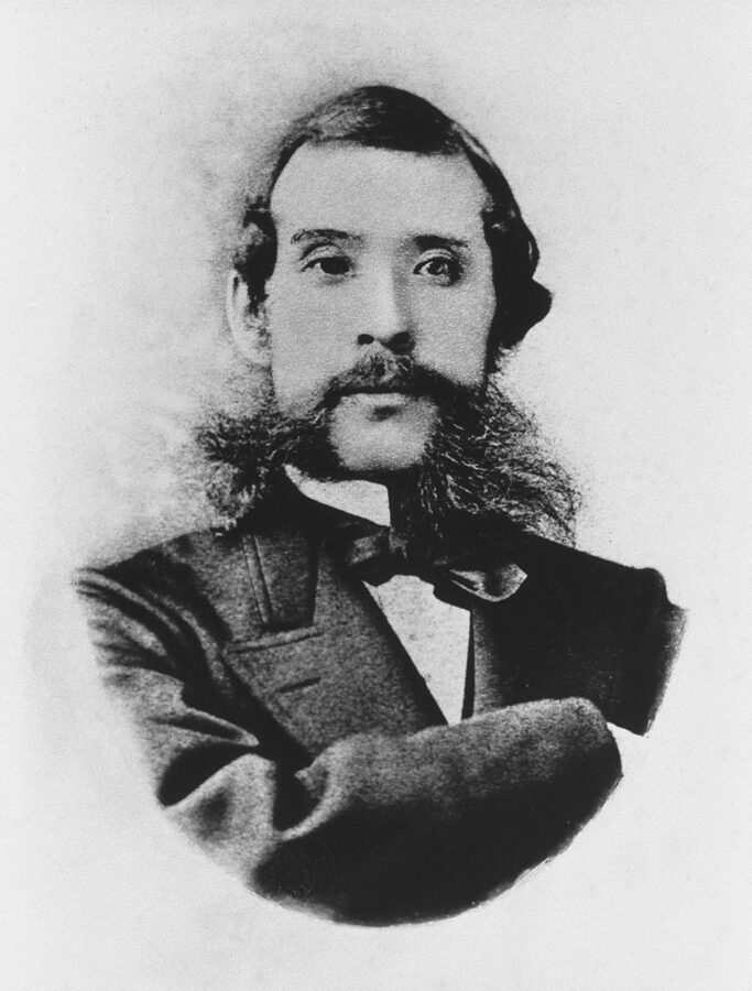 Photograph of Okubo Toshimichi Satsuma samurai childhood friend of Saigo Takamori and later Meiji government oligarch who opposed him over Korea