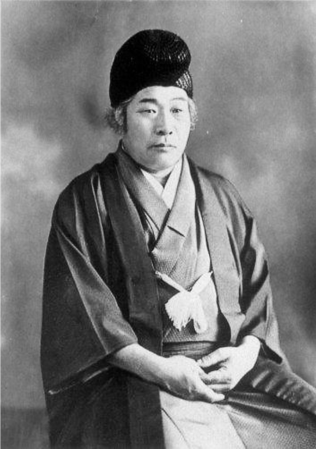 Onisaburo Deguchi photographed in 1940 between his prison terms