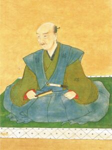 Edo-period portrait of Ishida Mitsunari preserved in the Sugiyama family collection showing the Toyotomi administrator