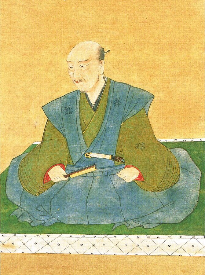 Edo-period portrait of Ishida Mitsunari preserved in the Sugiyama family collection showing the Toyotomi administrator