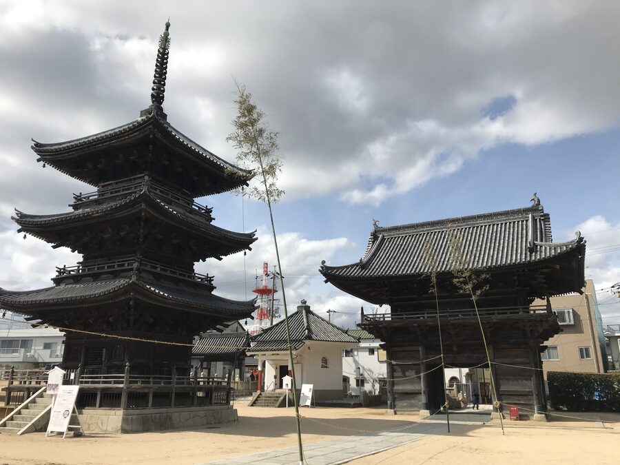 Saidai-ji Kannon-in temple exterior building, Okayama