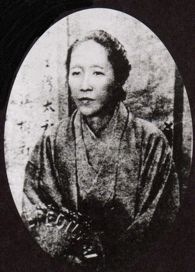 Photograph of Saigo Takamori's third wife Itoko in Meiji-era kimono photographed around 1870 used in later biographies