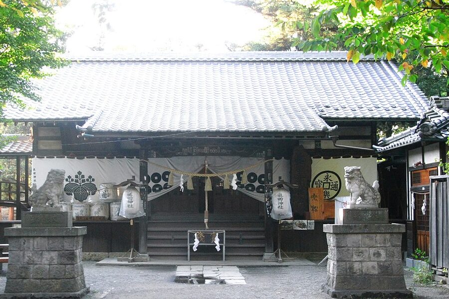 Sanada Shrine Sanada Jinja at Ueda Castle Park in Nagano Prefecture