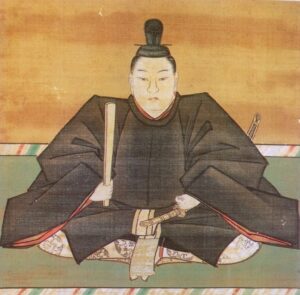 Edo-period portrait of Shimazu Yoshihiro lord of Satsuma and commander of the Western-army left flank at Sekigahara