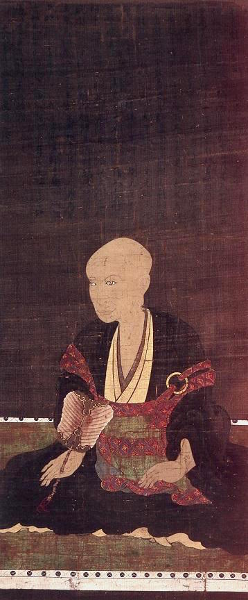 Portrait of Takeda Nobutora Shingens father painted by his younger son Nobukado at Daisen-ji Kofu