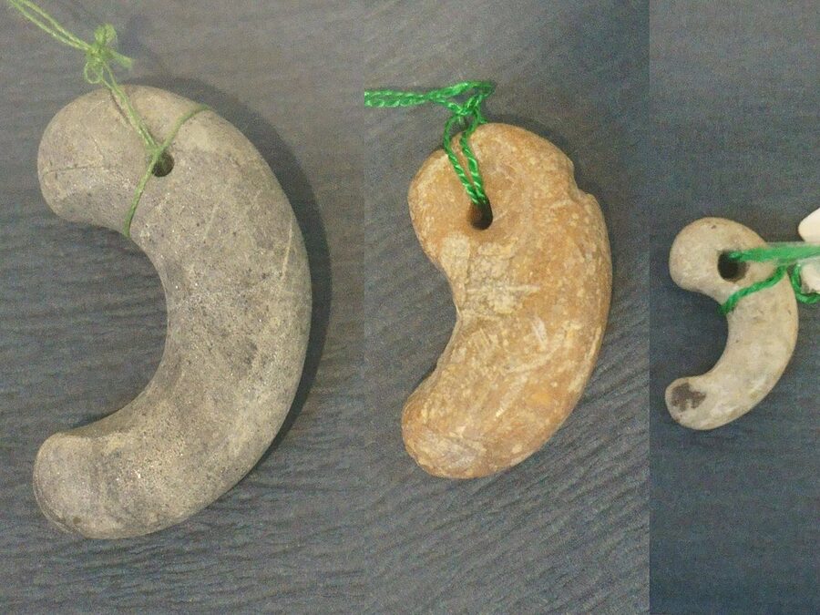 Stone magatama unearthed at Yoshinogari