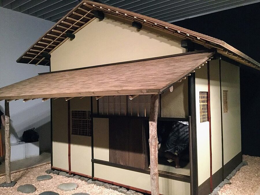 The Tai-an chashitsu at Myoki-an in Oyamazaki, the only surviving tea room designed by Sen no Rikyu, a National Treasure