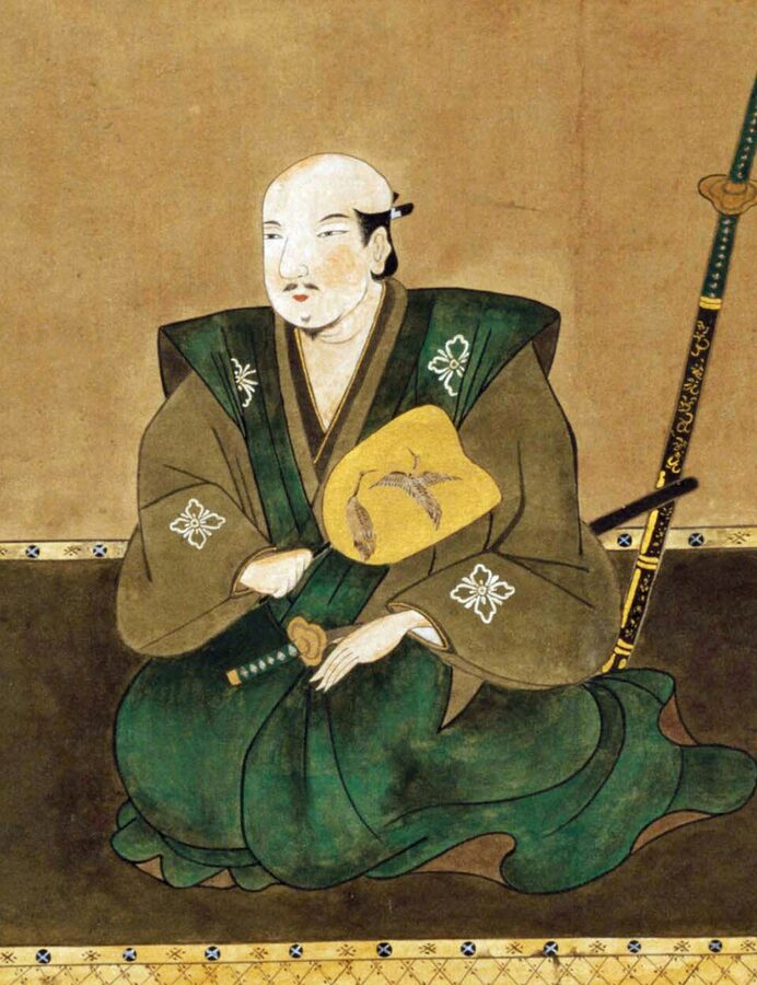 Formal portrait of Takeda Katsuyori the fourth son of Shingen who inherited the clan and lost it at Nagashino and Tenmokuzan