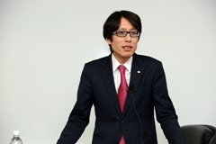 Takeda Tsuneyasu giving a lecture at the JMSDF Command and Staff College on 26 January 2017