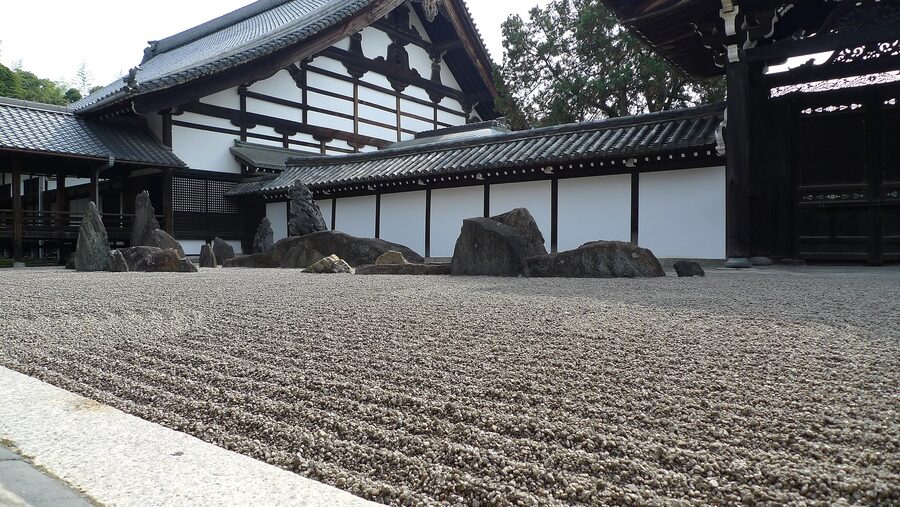 Stone composition detail south Hojo Tofuku-ji