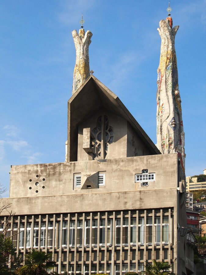 Memorial monument at Nishizaka hill in Nagasaki marking the site where the 26 Martyrs of Japan were crucified on 5 February 1597