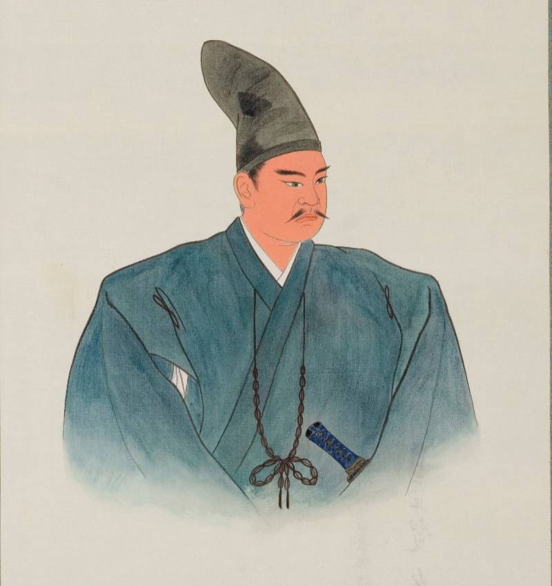 Edo-period portrait of Uesugi Kagekatsu adopted son of Uesugi Kenshin and one of the Go-Tairō